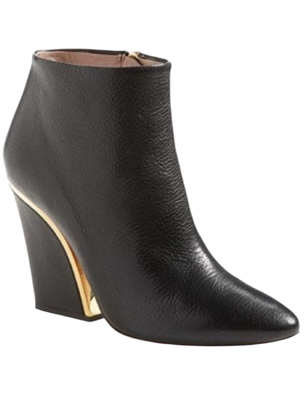 Chloé Beckie Black Leather ankle booties size 35/5 $995